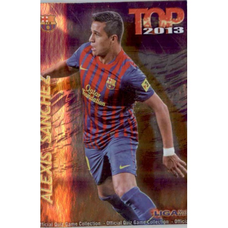 Alexis Sánchez Top Morado Barcelona 623 Las Fichas de la Liga 2013 Official Quiz Game Collection