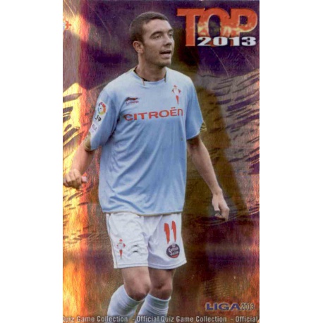 Iago Aspas Top Morado Celta 639 Las Fichas de la Liga 2013 Official Quiz Game Collection