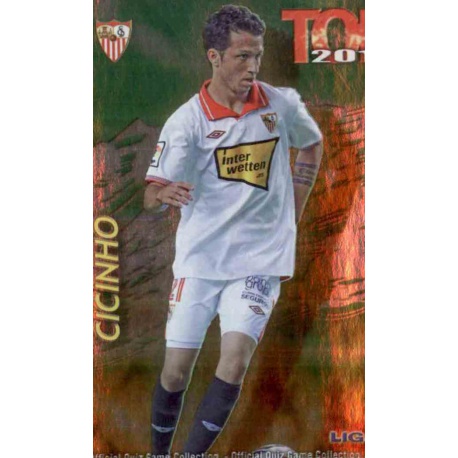 Cicinho Top Verde Sevilla 556 Las Fichas de la Liga 2013 Official Quiz Game Collection