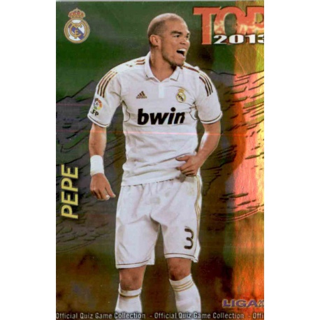 Pepe Top Verde Real Madrid 559 Las Fichas de la Liga 2013 Official Quiz Game Collection