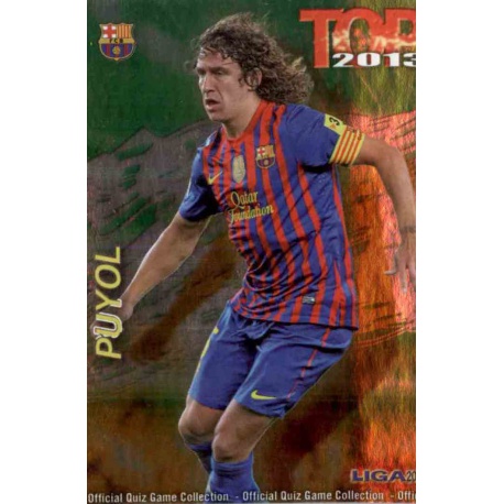 Puyol Top Verde Barcelona 560 Las Fichas de la Liga 2013 Official Quiz Game Collection