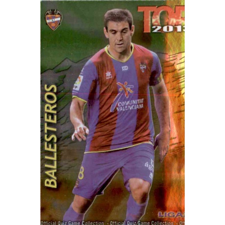 Ballesteros Top Verde Levante 562 Las Fichas de la Liga 2013 Official Quiz Game Collection