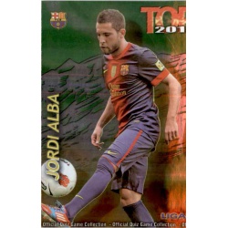 Jordi Alba Top Verde Barcelona 578 Las Fichas de la Liga 2013 Official Quiz Game Collection