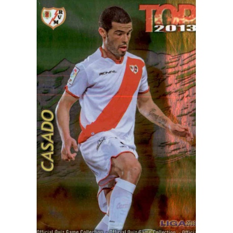 Casado Top Verde Rayo Vallecano 584 Las Fichas de la Liga 2013 Official Quiz Game Collection