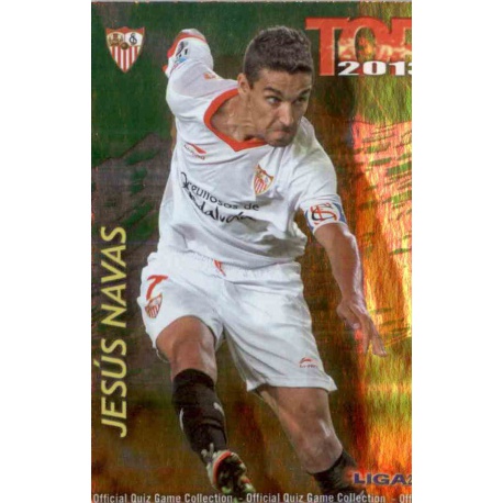 Jesús Navas Top Verde Sevilla 599 Las Fichas de la Liga 2013 Official Quiz Game Collection