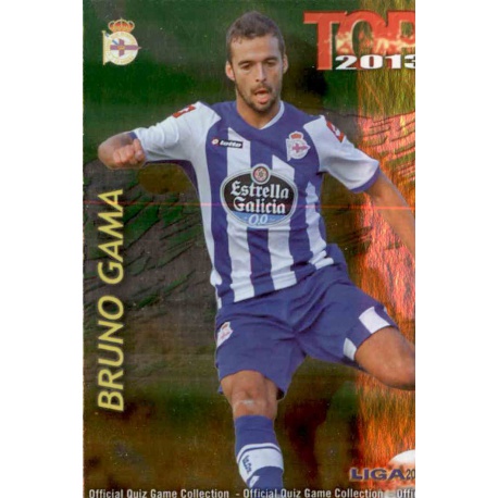 Bruno Gama Top Verde Deportivo 612 Las Fichas de la Liga 2013 Official Quiz Game Collection