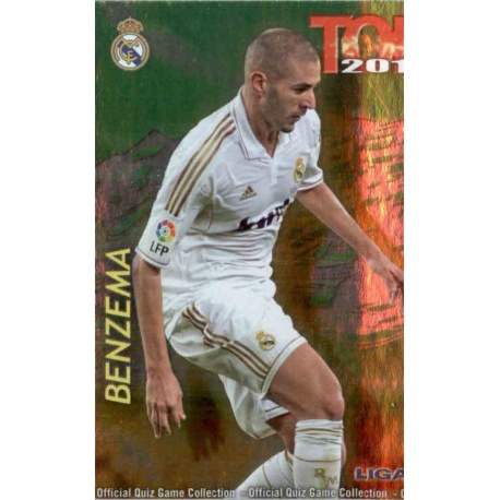 Benzema Top Verde Real Madrid 622 Las Fichas de la Liga 2013 Official Quiz Game Collection