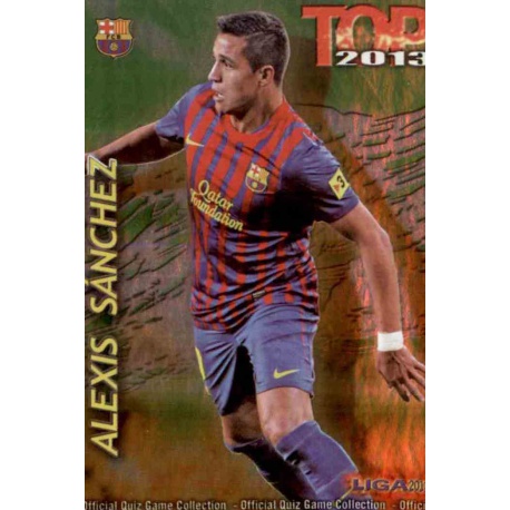 Alexis Sánchez Top Verde Barcelona 623 Las Fichas de la Liga 2013 Official Quiz Game Collection