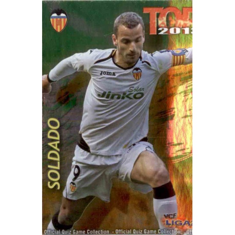 Soldado Top Verde Valencia 624 Las Fichas de la Liga 2013 Official Quiz Game Collection