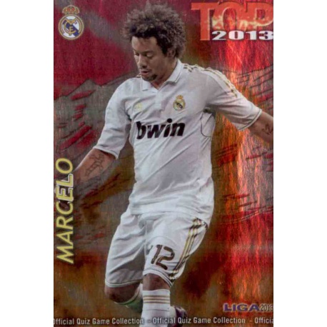 Marcelo Top Fucsia Real Madrid 577 Las Fichas de la Liga 2013 Official Quiz Game Collection