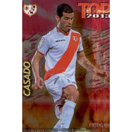 Casado Top Fucsia Rayo Vallecano 584 Las Fichas de la Liga 2013 Official Quiz Game Collection