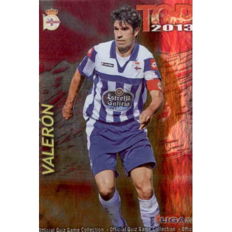 Valerón Top Fucsia Deportivo 616 Las Fichas de la Liga 2013 Official Quiz Game Collection