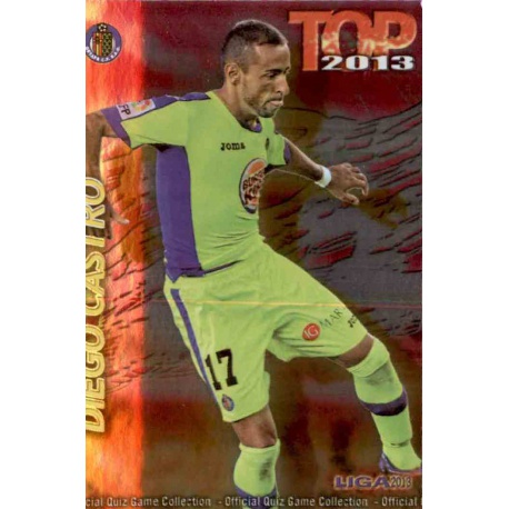 Diego Castro Top Fucsia Getafe 619 Las Fichas de la Liga 2013 Official Quiz Game Collection