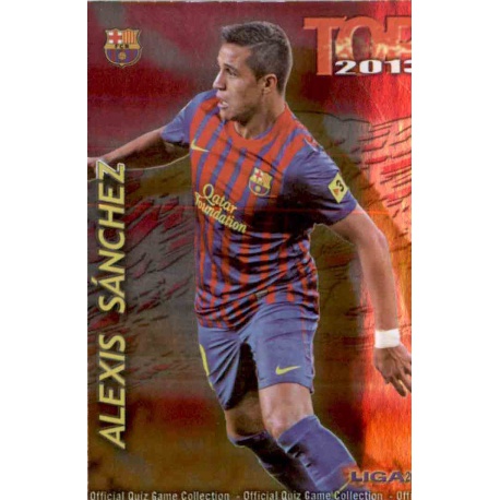 Alexis Sánchez Top Fucsia Barcelona 623 Las Fichas de la Liga 2013 Official Quiz Game Collection