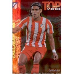 Falcao Top Fucsia Atlético Madrid 625 Las Fichas de la Liga 2013 Official Quiz Game Collection