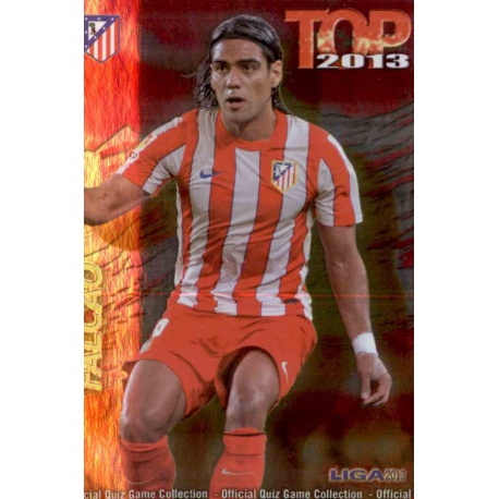 Falcao Top Fucsia Atlético Madrid 625 Las Fichas de la Liga 2013 Official Quiz Game Collection