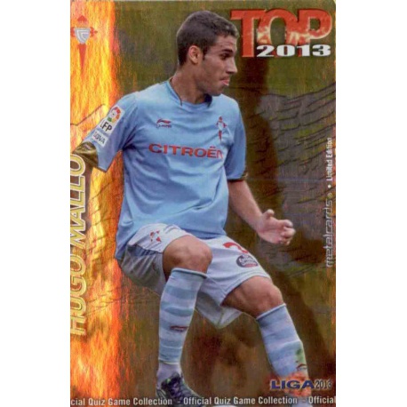 Hugo Mallo Top Dorado Celta 558 Las Fichas de la Liga 2013 Official Quiz Game Collection