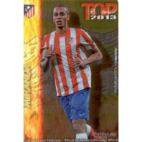 Miranda Top Dorado Atlético Madrid 571 Las Fichas de la Liga 2013 Official Quiz Game Collection