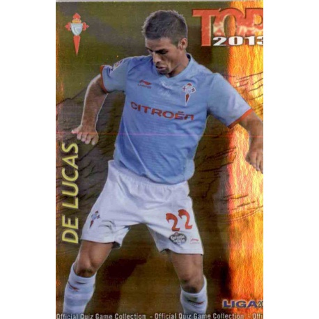 De Lucas Top Dorado Celta 602 Las Fichas de la Liga 2013 Official Quiz Game Collection