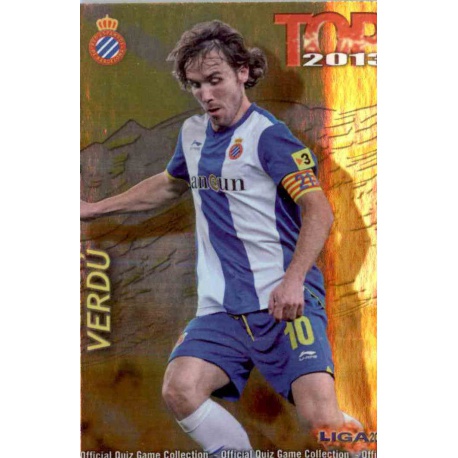 Verdú Top Dorado Espanyol 611 Las Fichas de la Liga 2013 Official Quiz Game Collection