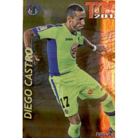 Diego Castro Top Dorado Getafe 619 Las Fichas de la Liga 2013 Official Quiz Game Collection