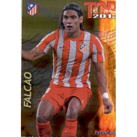 Falcao Top Dorado Atlético Madrid 625 Las Fichas de la Liga 2013 Official Quiz Game Collection