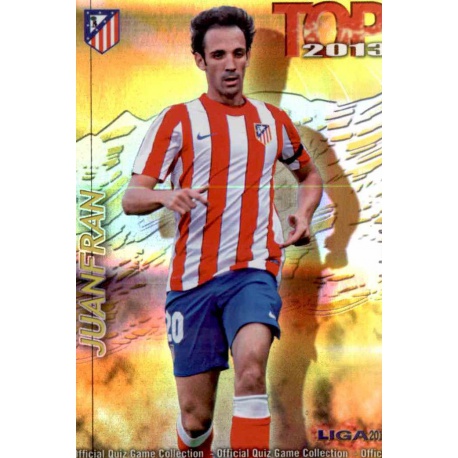 Juanfran Top Dorado Rayas Horizontales Atlético Madrid 553 Las Fichas de la Liga 2013 Official Quiz Game Collection