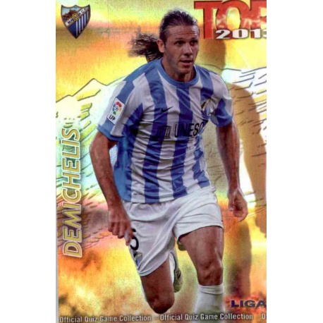 Demichelis Top Dorado Rayas Horizontales Málaga 570 Las Fichas de la Liga 2013 Official Quiz Game Collection