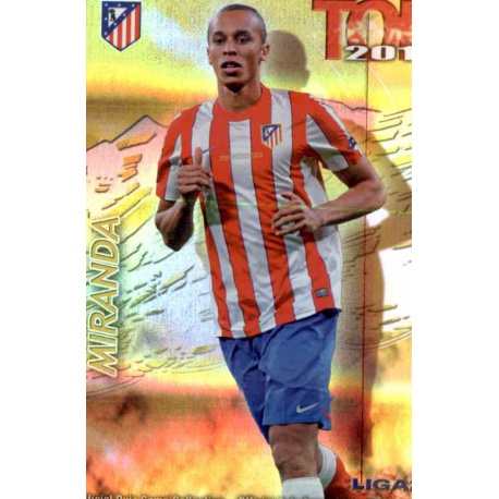 Miranda Top Dorado Rayas Horizontales Atlético Madrid 571 Las Fichas de la Liga 2013 Official Quiz Game Collection