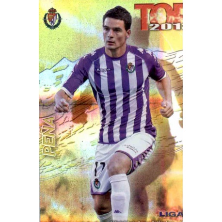 Peña Top Dorado Rayas Horizontales Valladolid 585 Las Fichas de la Liga 2013 Official Quiz Game Collection