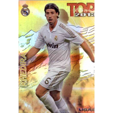 Khedira Top Dorado Rayas Horizontales Real Madrid 586 Las Fichas de la Liga 2013 Official Quiz Game Collection