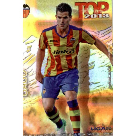 Gago Top Dorado Rayas Horizontales Valencia 588 Las Fichas de la Liga 2013 Official Quiz Game Collection