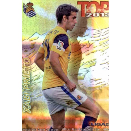 Xabi Prieto Top Dorado Rayas Horizontales Real Sociedad 601 Las Fichas de la Liga 2013 Official Quiz Game Collection