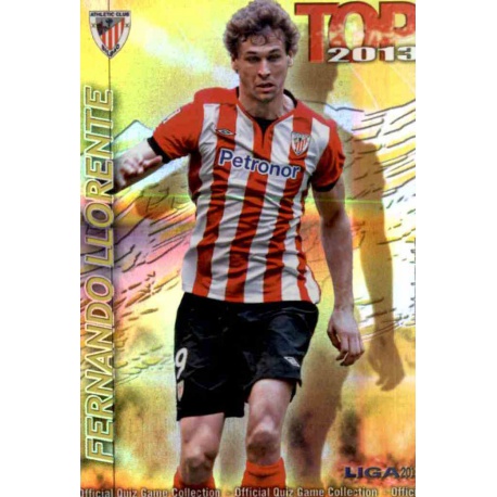 Fernando Llorente Top Dorado Rayas Horizontales Athletic Club 627 Las Fichas de la Liga 2013 Official Quiz Game Collection