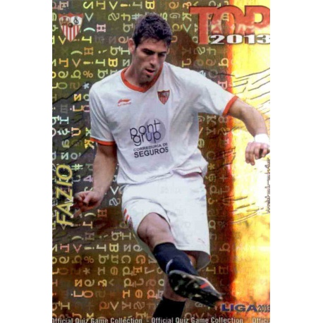 Fazio Top Letras Sevilla 563 Las Fichas de la Liga 2013 Official Quiz Game Collection