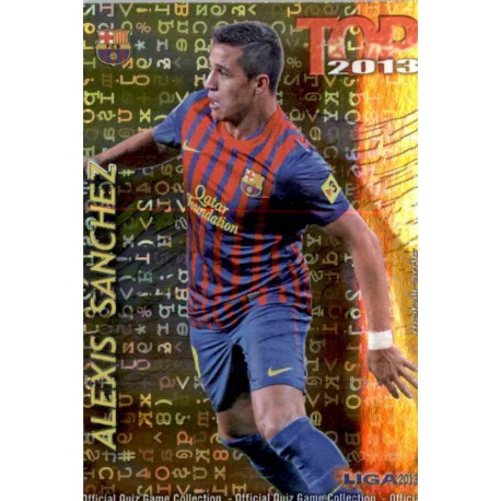 Alexis Sánchez Top Letras Barcelona 623 Las Fichas de la Liga 2013 Official Quiz Game Collection