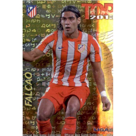 Falcao Top Letras Atlético Madrid 625 Las Fichas de la Liga 2013 Official Quiz Game Collection