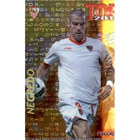 Negredo Top Letras Sevilla 626 Las Fichas de la Liga 2013 Official Quiz Game Collection