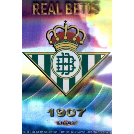 Escudo Brillo Raya Horizontal Betis 325 Las Fichas de la Liga 2013 Official Quiz Game Collection