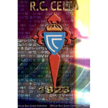 Escudo Brillo Letras Celta 487 Las Fichas de la Liga 2013 Official Quiz Game Collection