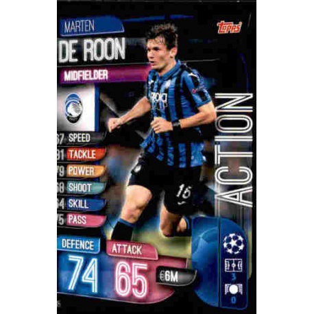 Marten de Roon Atalanta BC Action AC15 Match Attax Extra 2019-20