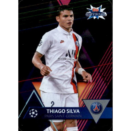 Thiago Silva Paris Saint-Germain 77 Topps Crystal Hi-Tech 2019-20