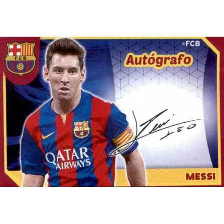 Leo Messi Autógrafo F.C.Barcelona 2014-15 139 Leo Messi