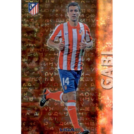 Gabi Superstar Brillo Letras Atlético Madrid 133 Las Fichas de la Liga 2013 Official Quiz Game Collection