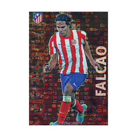 Falcao Superstar Brillo Letras Atlético Madrid 135 Las Fichas de la Liga 2013 Official Quiz Game Collection