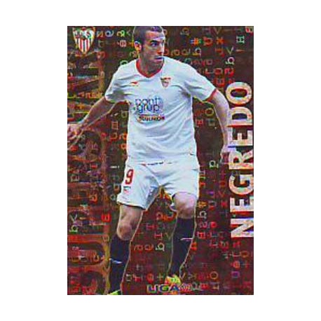 Negredo Superstar Brillo Letras Sevilla 242 Las Fichas de la Liga 2013 Official Quiz Game Collection