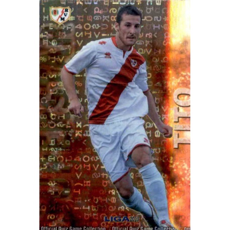 Tito Superstar Brillo Letras Rayo Vallecano 401 Las Fichas de la Liga 2013 Official Quiz Game Collection