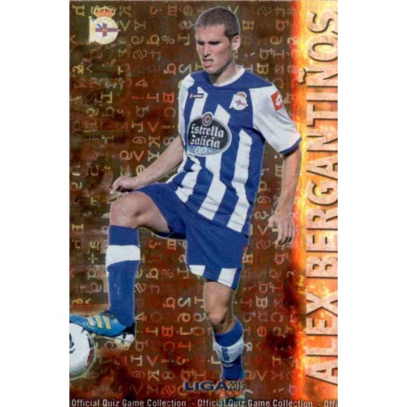 Álex Bergantiños Superstar Brillo Letras Deportivo 483 Las Fichas de la Liga 2013 Official Quiz Game Collection