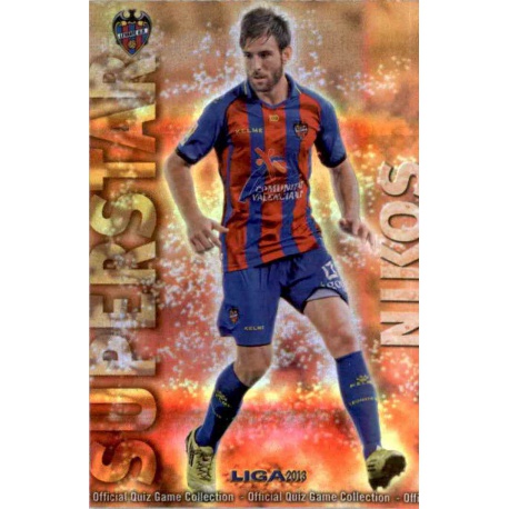 Nikos Superstar Brillo Rayas Horizontales Levante 158 Las Fichas de la Liga 2013 Official Quiz Game Collection