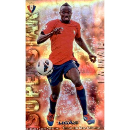 Lamah Superstar Brillo Rayas Horizontales Osasuna 185 Las Fichas de la Liga 2013 Official Quiz Game Collection